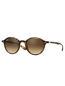 Ray-Ban Brown Round Injected Sunglasses RB4237