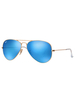 Ray-Ban Gold/Blue Metal Sunglasses