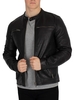 Real Hero Leather Biker Jacket
