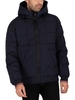 Rope Dye Hooded Bomber Jacket