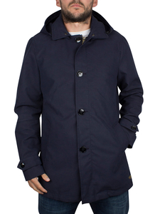 Scotch & Soda Bright Ink Fish Tail Trench Coat