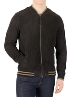 Scotch & Soda Night Suede Bomber Jacket
