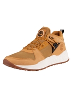 Solar Wave Low Leather Mesh Trainers