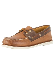 Sperry Top-Sider Tan / Brown Gold A/O 2-Eye Boat Shoes