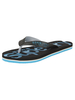 Superdry Black/Dove Grey/Fluro Blue Scuba Graphic Flip Flops