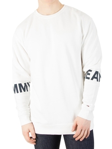 Tommy Jeans White Essential Banded Sweatshirt