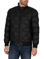 Two Tones Padded Bomber Jacket