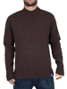Vivienne Westwood Brown Double Collar Logo Knit
