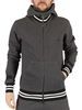 Vivienne Westwood Charcoal Workers War & Peace Tipped Zip Hoodie