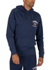 Washed Graphic Pullover Hoodie