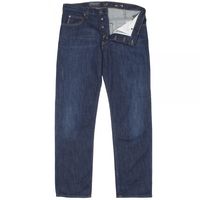 Armani Jeans J21 Regular Fit Straight Washed Jeans Blue