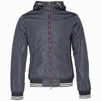 Armani Jeans Logo Print Shell Jacket Navy