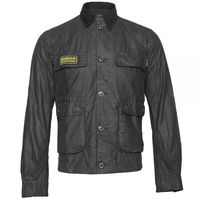 Barbour Oscar Waxed Jacket Black