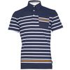 Barbour Stripe Jersey Polo Shirt Navy