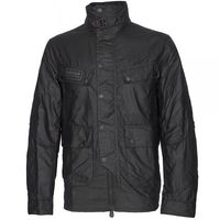 Barbour Trail Waxed Jacket Black
