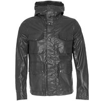C.P. Company Cotton Canvas Goggle Hooded Jacket Black