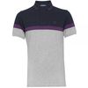 Henri Lloyd Ely Colour Block Tipped Polo Shirt Navy/Grey