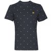 Lyle and Scott Lyle & Scott Micro Split Square Print T-Shirt Navy
