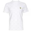 Lyle and Scott Lyle & Scott Micro Split Square Print T-Shirt White