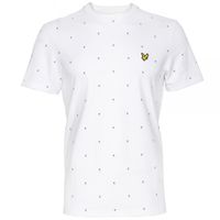 Lyle and Scott Lyle & Scott Micro Split Square Print T-Shirt White