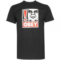 Obey Exclamation T-Shirt Black