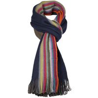 Paul Smith Accessories Reversible Stripe Scarf Navy