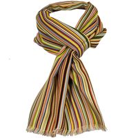 Paul Smith Accessories Wool Stripe Scarf Brown