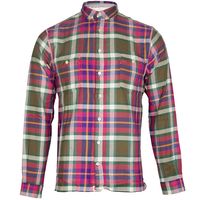 Paul Smith Jeans Long Sleeve Brushed Check Shirt Pink