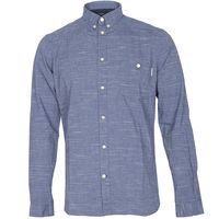 Paul Smith Jeans Tailored Fit Slub Print Shirt Indigo