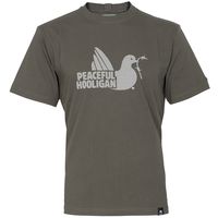 Peaceful Hooligan Dot Dove Print T-Shirt Khaki