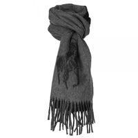 Ralph Lauren Large Logo Scarf Black/Charcoal