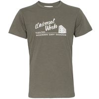 Universal Works Aged Print T-Shirt Olive