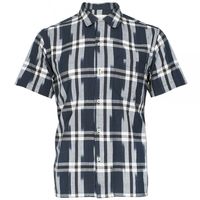 Universal Works Block Check Pocket Shirt Navy