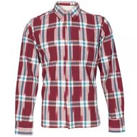 Universal Works Block Check Pocket Shirt Red