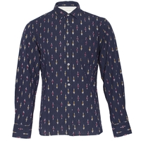 Universal Works Classic Ikat Shirt Indigo