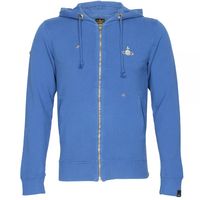 Vivienne Westwood Plain Star Zip Through Sweatshirt Blue