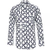 Vivienne Westwood Squiggle Print Shirt White/Navy