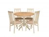 Caxton Mistral Oak Dining Table Set comprising 1 x MS719 Plus 4 x MS723