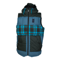 686 Airflight Woodland Polyquilt Vest Mens Snowboard Ink Large Sample 2014