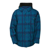686 Authentic Hunter Shacket Boys Snowboard Jacket Blue Plaid Large Sample 2015