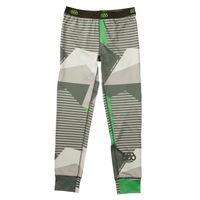 686 boys mix base layer thermal pants snowboard ski army camo age 14
