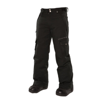 686 Boys Smarty Original Cargo Pants Black Herringbone denim Sample Large 2014