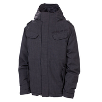 686 boys snowboard jacket smarty streak gunmetal & L new sample 14/16