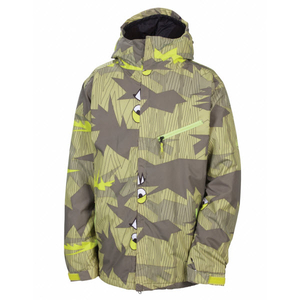 686 Camotooth Mens Insulated Snowboard Jacket Army Medium