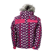 686 Girls Mannual Gidget Puffy Jacket M LT Plum Sample 2014 Kids 8-10
