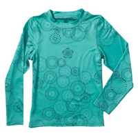 686 Girls Rings Base layer Thermal Top Snowboard Ski Seafoam Age 10/12 2013