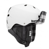 Bern Macon EPS Snowboard Helmet 2012 in Matte White Buffalo Plaid Hunter Knit