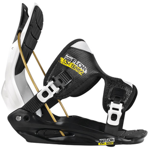 Flow Flite 2 Snowboard Binding in Black White size Medium