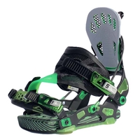 Flow NX2-GT Snowboard Bindings Jet in Black Green Size Medium