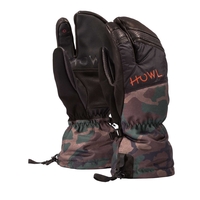 Howl Snowboard Gloves Trigger Mitt 2019 Camo Large